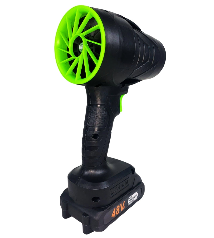 Soffiatore a Batteria con 2 Batterie Foglie Asciugatrice Turbo Ventola Per Auto