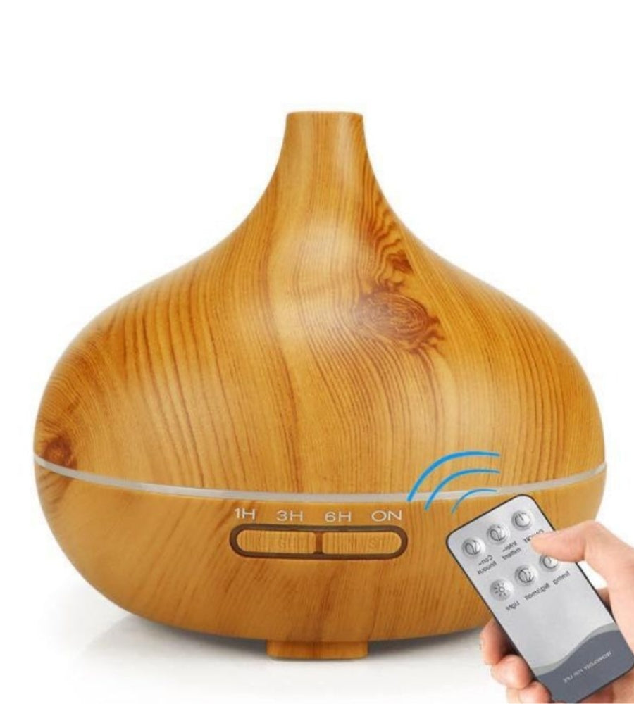 Umidificatore D'aria Diffusore Aromi Oli Essenziali Purificatore LED Telecomando