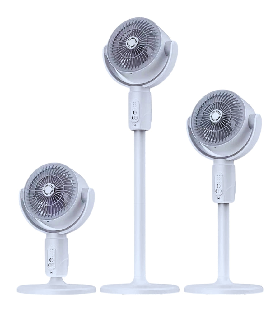 Ventilatore Piantana 3 in 1 Senza Fili Ricaricabile Regolabile con Telecomando