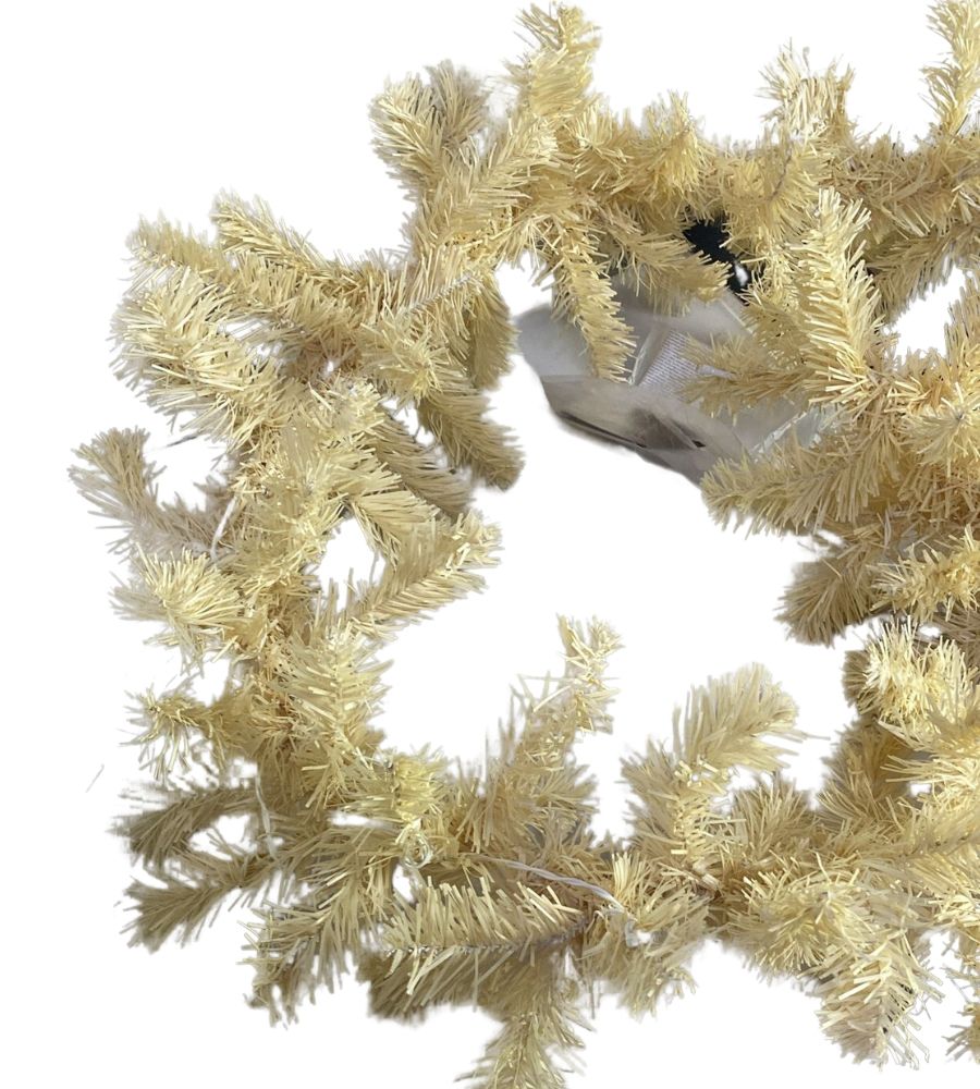 Ghirlanda Natalizia Luminosa 30 LED Effetto Vintage a Batteria 180 cm 120 Punte