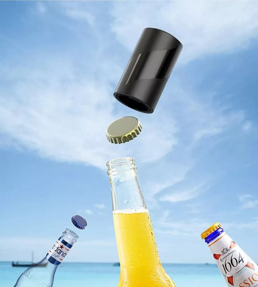 Apribottiglie Cavatappi Con Pressione Su Bottiglia Birra Magnetico Stappa Tappo