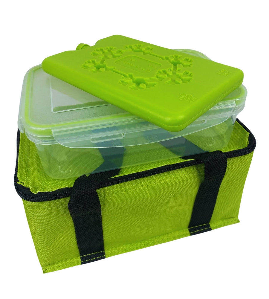 Borsa Termica con Contenitore Ermetico 1Lt e Freezerino Borsa Frigo Porta Pranzo