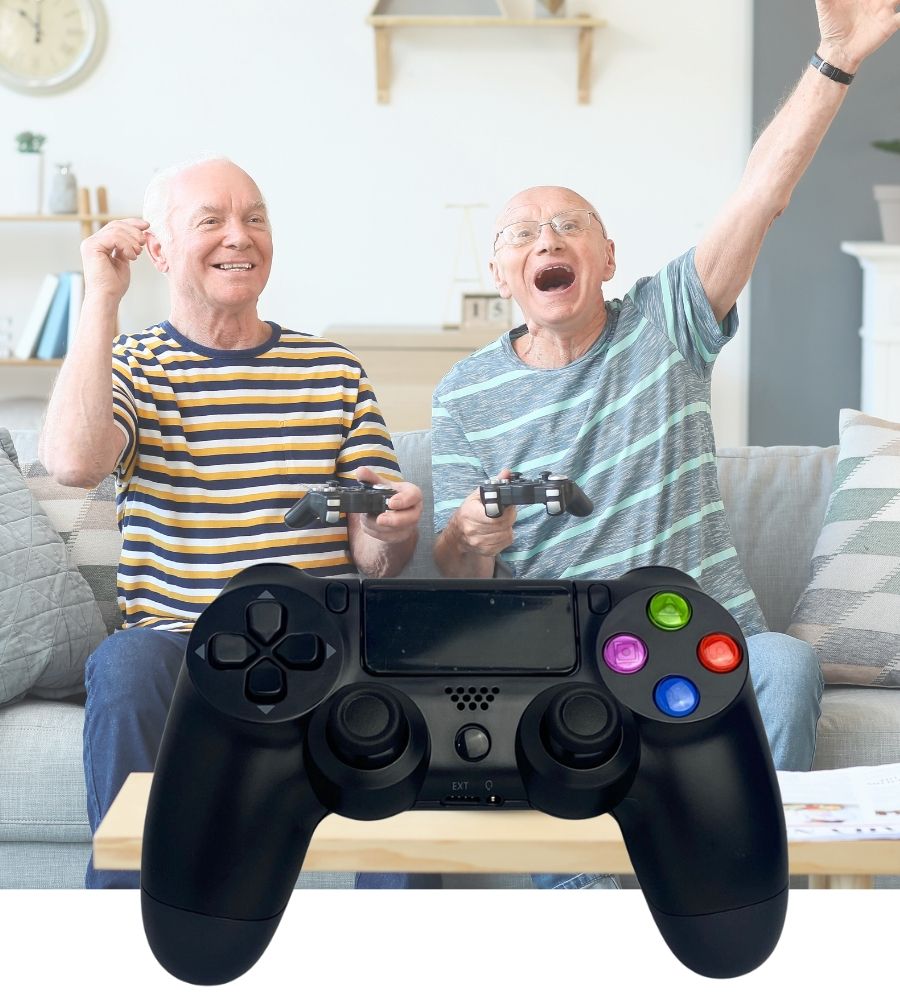 Controller Wireless Compatibile Plays 4 Gamepad Dual S. Vibrazione Joypad