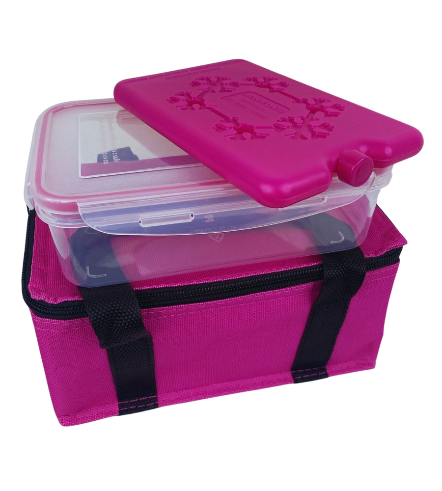 Borsa Termica con Contenitore Ermetico 1Lt e Freezerino Borsa Frigo Porta Pranzo