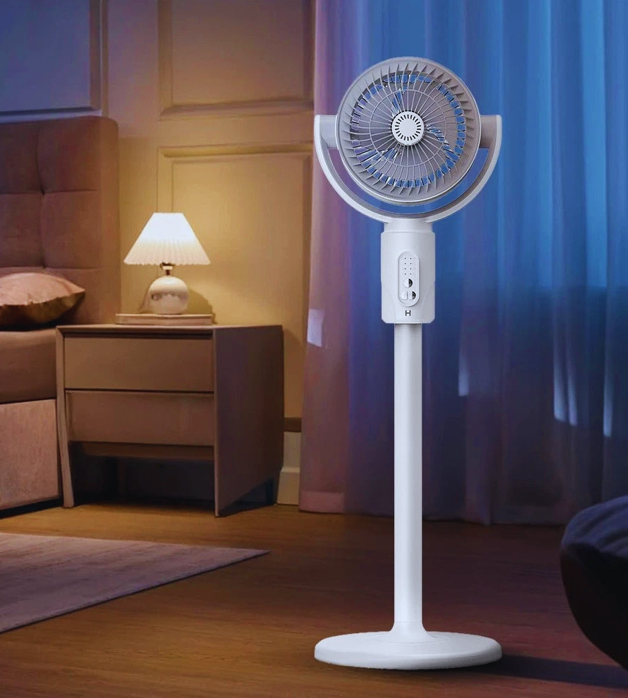 Ventilatore Piantana 3 in 1 Senza Fili Ricaricabile Regolabile con Telecomando