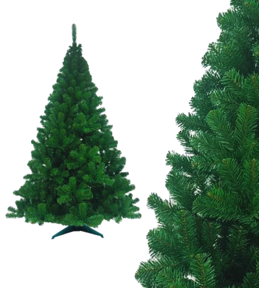 Albero di Natale 150 cm Folto Verde Artificiale 230 Punte Ø 67 cm Realistico