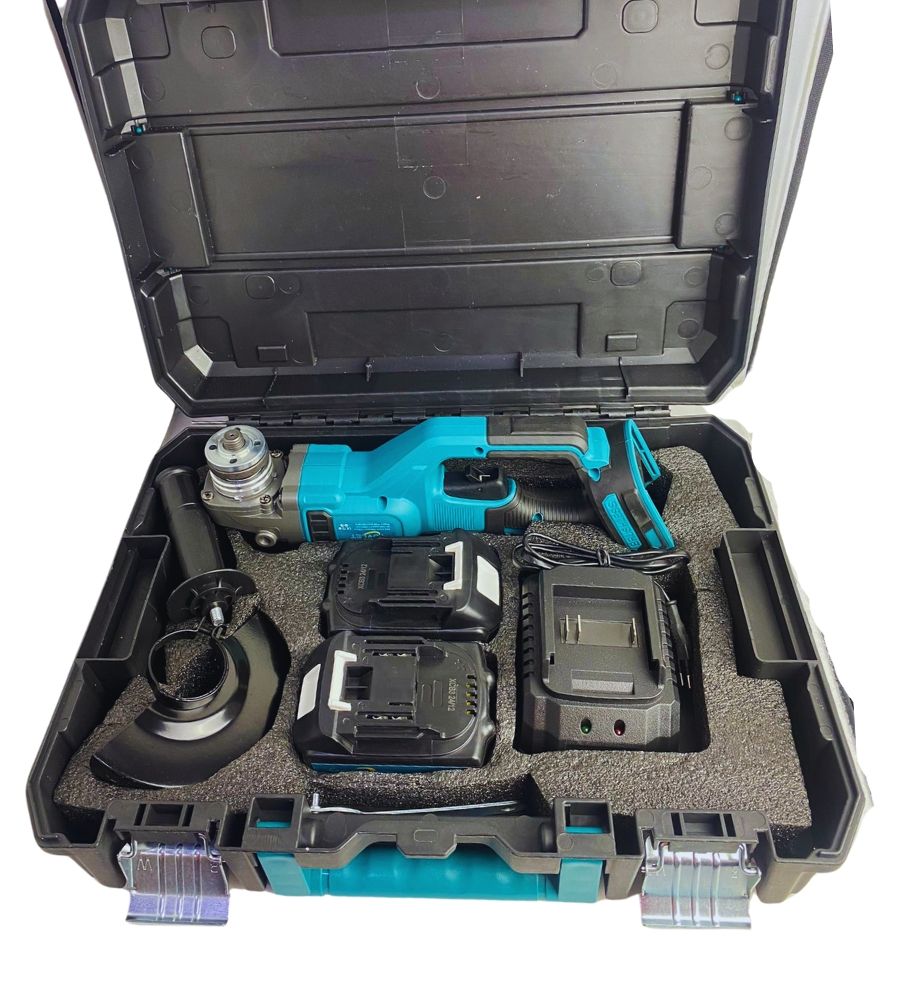 Smerigliatrice Angolare Flex Doppia Batteria 5Ah 125 mm Motore Brushless 98V