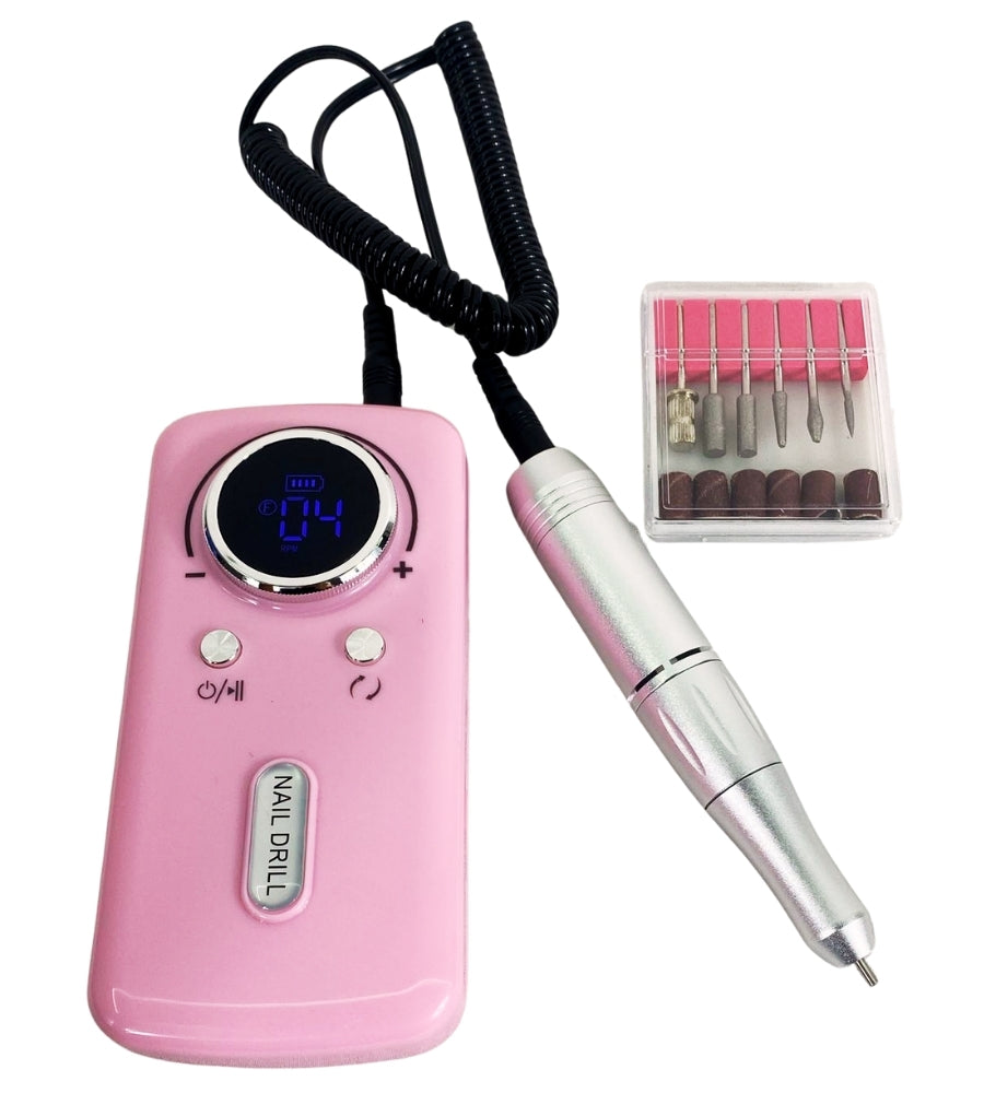 Fresa per Unghie Batteria USB Professionale 45000 RPM Lima Elettrica per Unghie