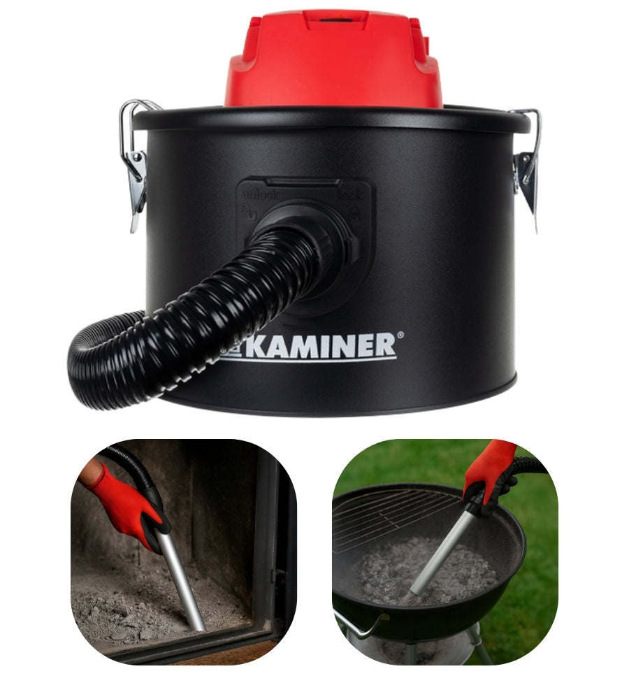 Aspiracenere Aspirapolvere 10 L Senza Sacco con Soffiatore 800 W Filtro HEPA