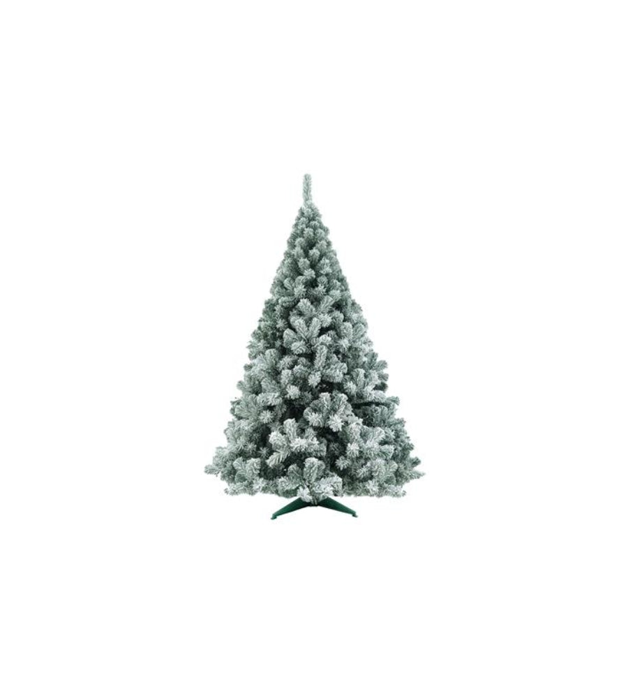 Albero di Natale 60 cm Verde Innevato Artificiale 90 Punte Ø 20 cm Snow