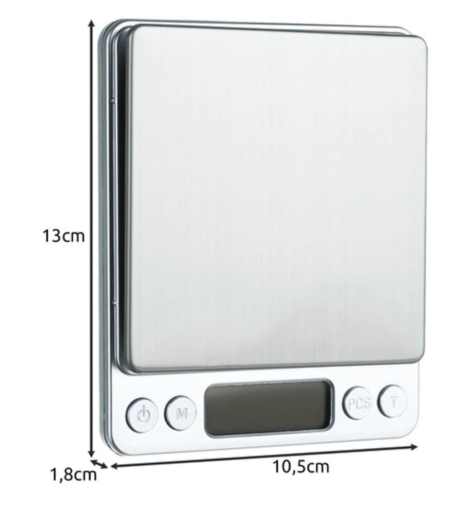 Bilancia Digitale di Precisione Bilancino Acciaio 0,1/ 3 kg Lcd Funzione Tara