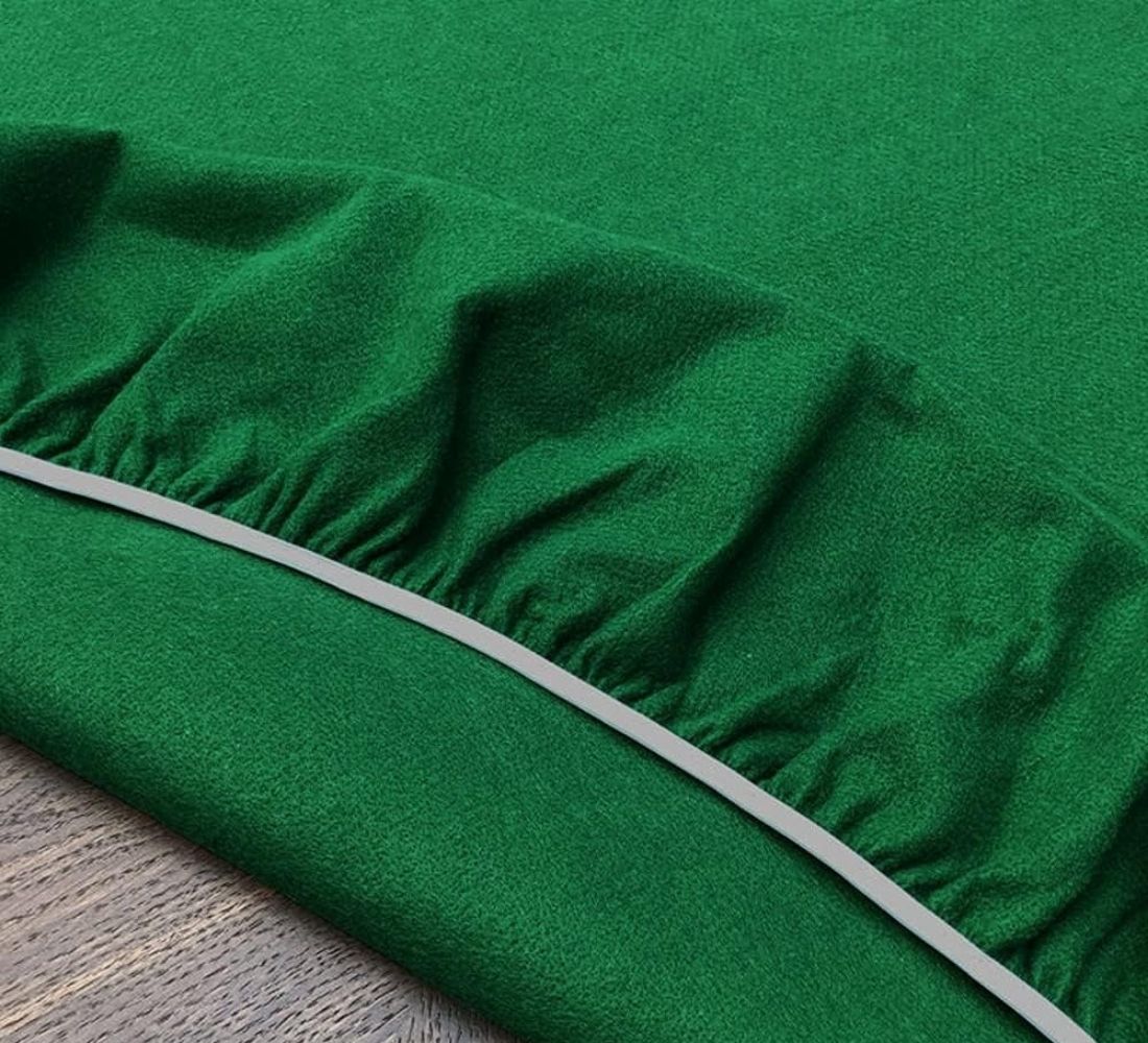 Copritavolo da Gioco Panno Verde con Elastico Tappeto Tavolo Poker 180 x 140 cm