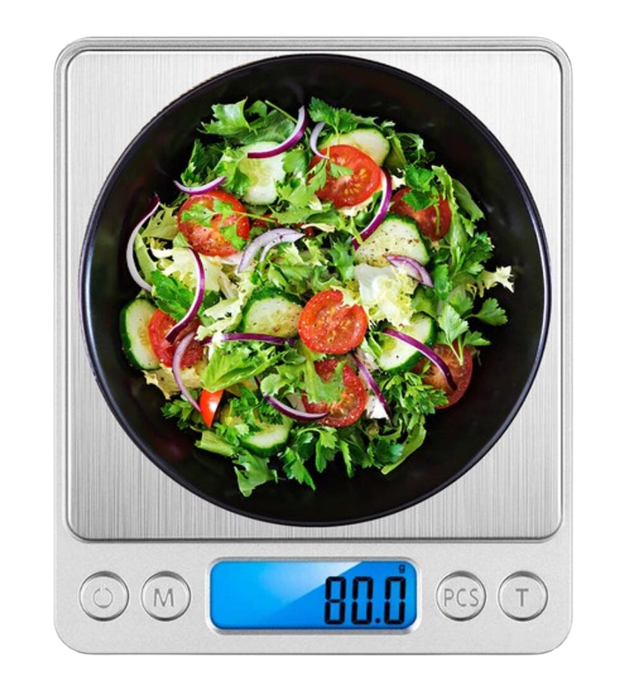 Bilancia Digitale di Precisione Bilancino Acciaio 0,1/ 3 kg Lcd Funzione Tara