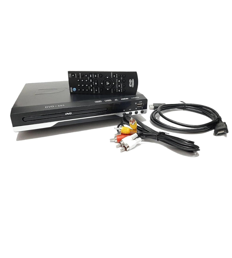 Lettore DVD HDMI USB Display Audio DVD CD MP3 Mpeg4 Telecomando Cavo HDMI