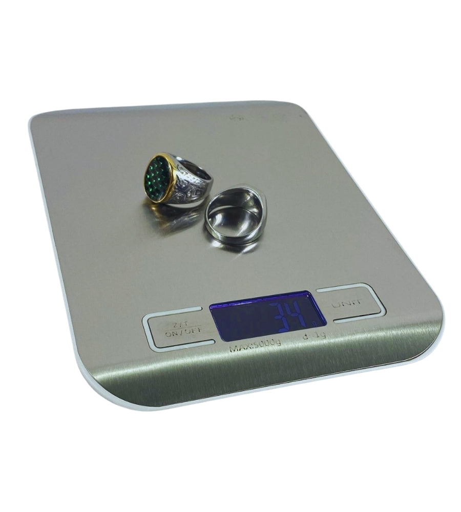 Bilancia da Cucina Digirtale Acciaio Inox Display LCD 0,1- 5Kg Tara Peso Preciso