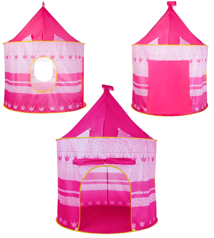 Tenda da Gioco Bambina Palazzo Principesse Rosa Casa Giardino 135 x 105 cm