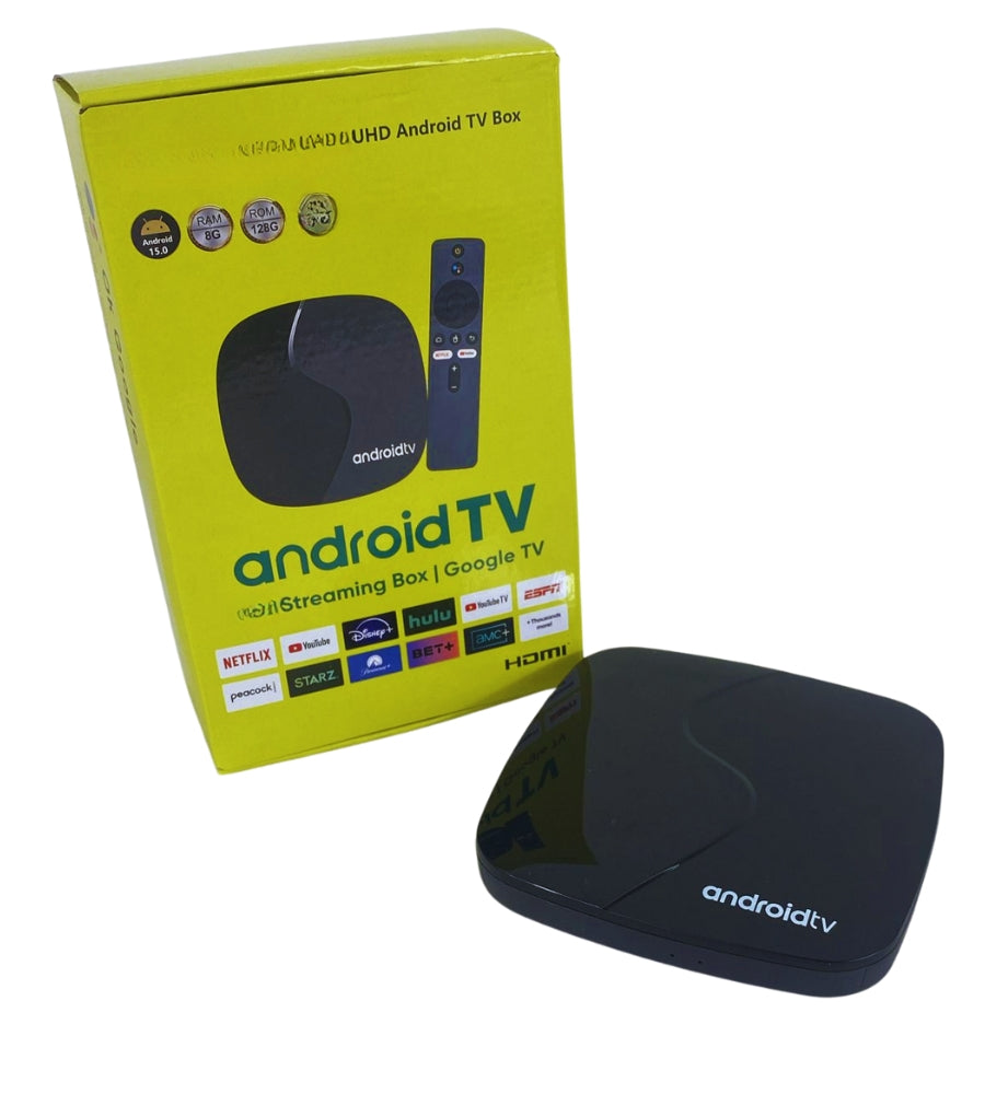 Android Smart TV Box WiFi UHD Tv Box Mini 8K QuadCore Full HD Ram 8GB + 64GB Rom