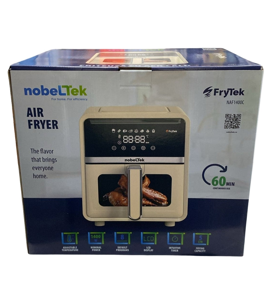Friggitrice ad Aria Elettrica 5L Comandi Touch LED Frigge Senza Olio 1400W