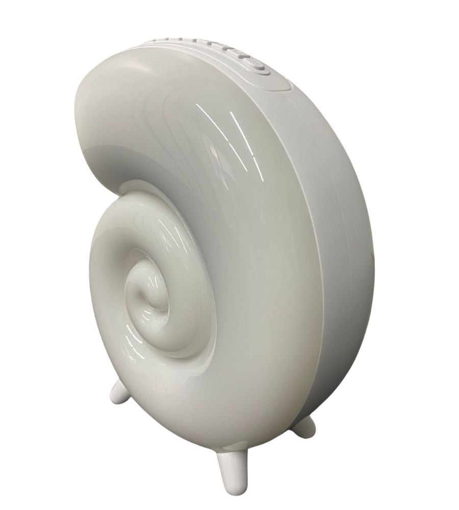 Cassa Speaker BT Lampada LED RGB Conchiglia con Orologio Display e Sveglia