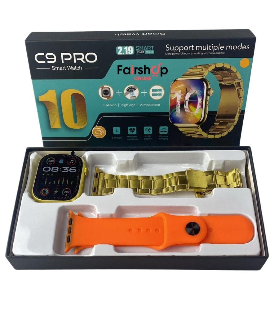 Smartwatch Bluetooth con 2 Cinturini Wireless Sport Salute Android 49 mm