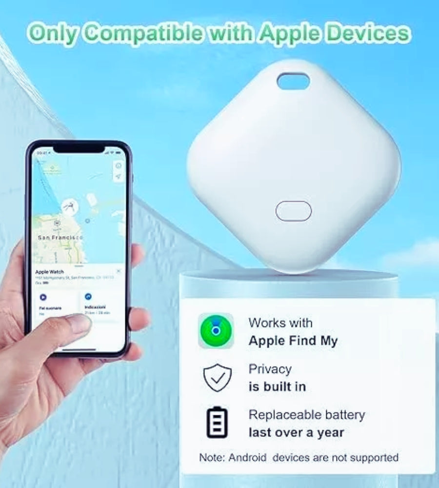 Localizzatore GPS World TAG Bluetooth Tracker Wireless Key Finder IOS Find My