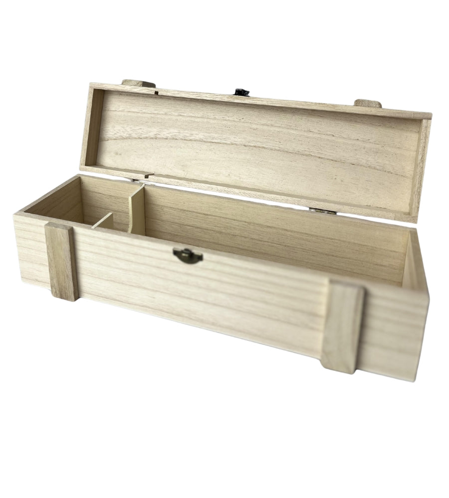Cassetta Portabottiglie in Legno Rettangolare Scatola Bottiglie Vino Decoupage