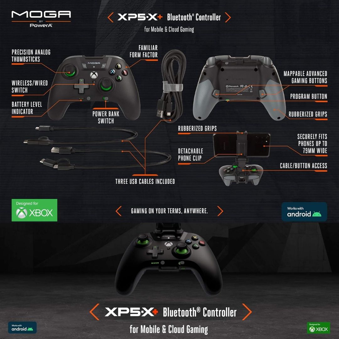 Controller Bluetooth MOGA XP5-X Joypad Multi con Supporto Smartphone Cloud