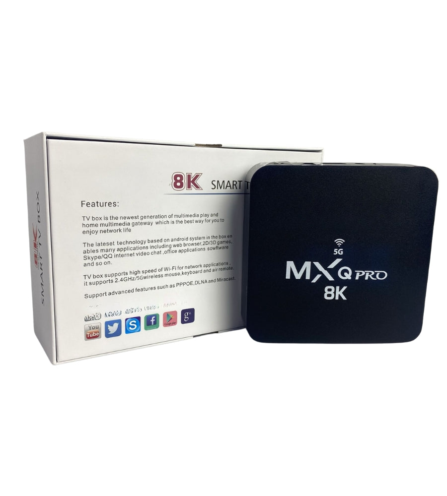 Android Smart TV Box WiFi 5G Mxq Pro 8K Quad Core Full HD Internet tv 32 GB Rom
