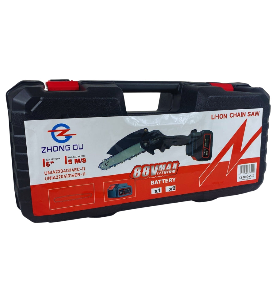 Mini Sega Elettrica Lama da 6" Pollici Motosega 400W 2 Batterie Potatura