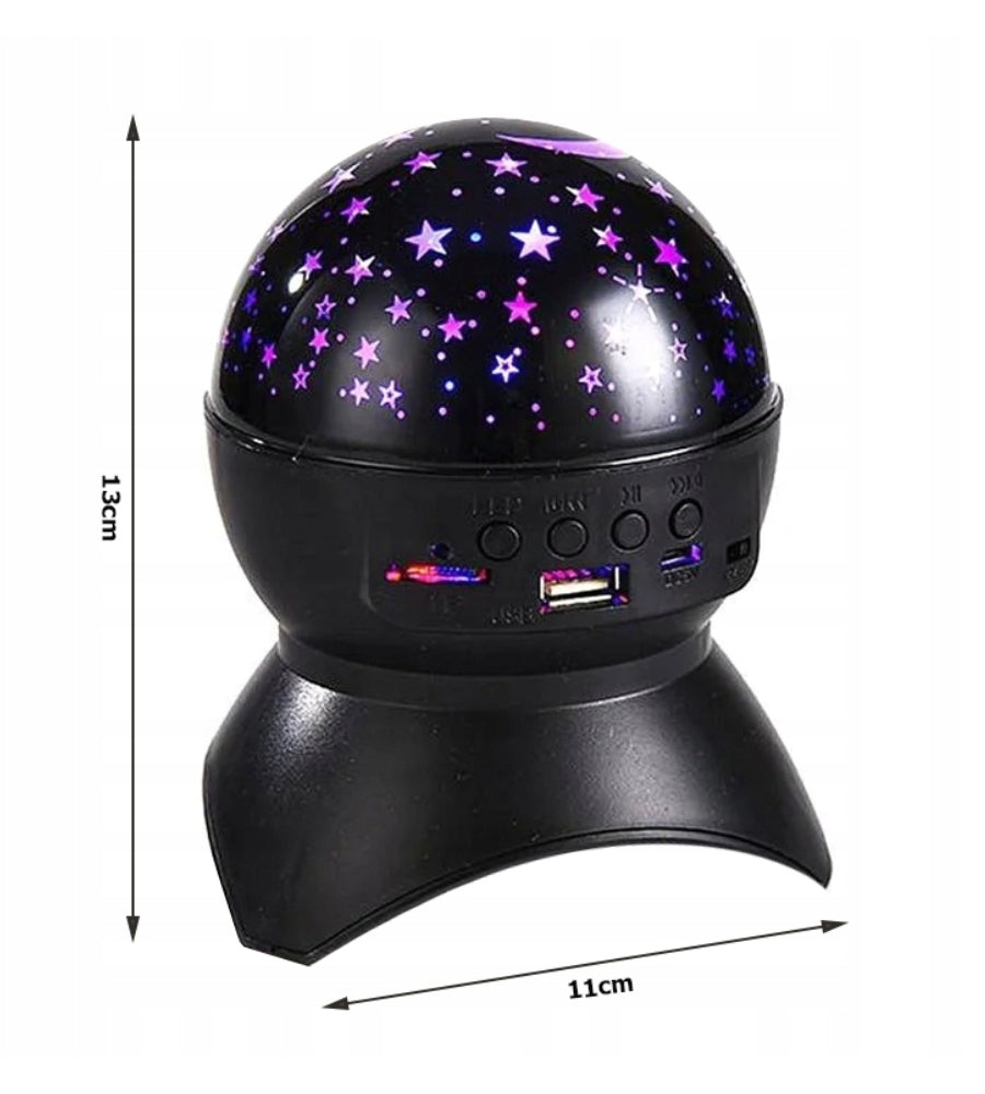 Lampada Proiettore di Stelle LED con Speaker Cassa Bluetooth USB