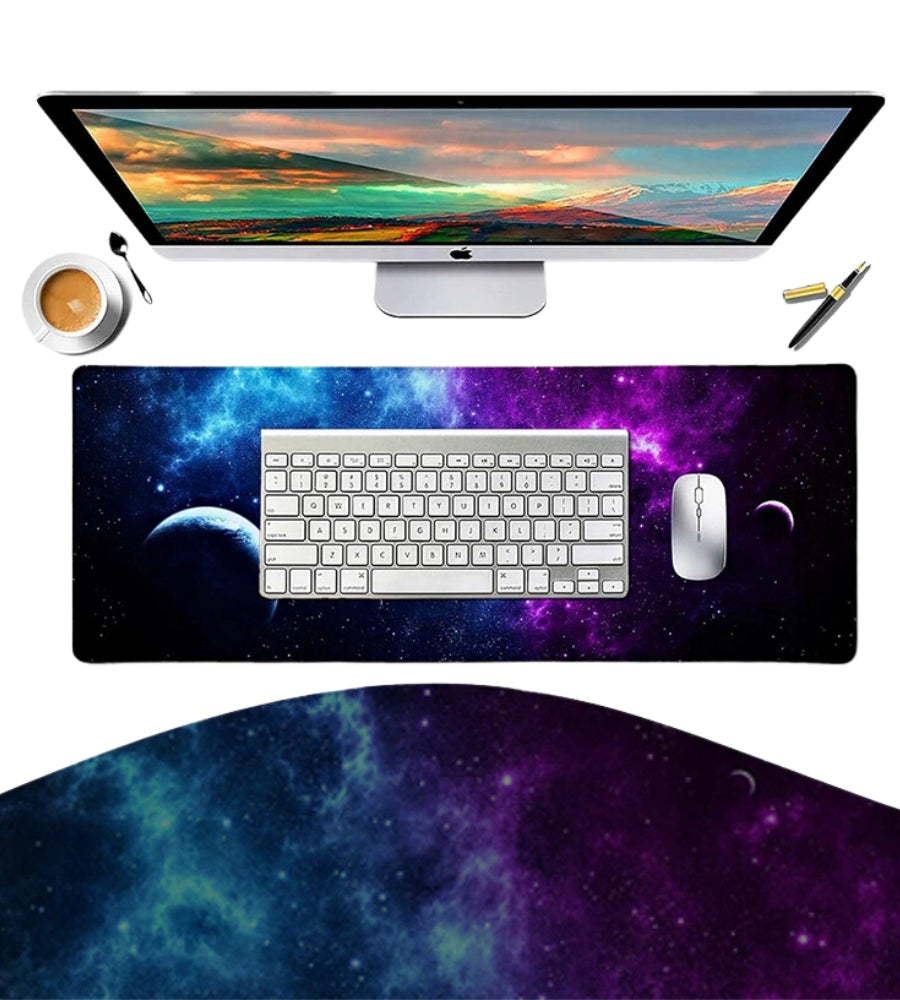 Tappetino Mouse Tastiera Gaming XXL 80 x 30 Mousepad Antiscivolo Impermeabile