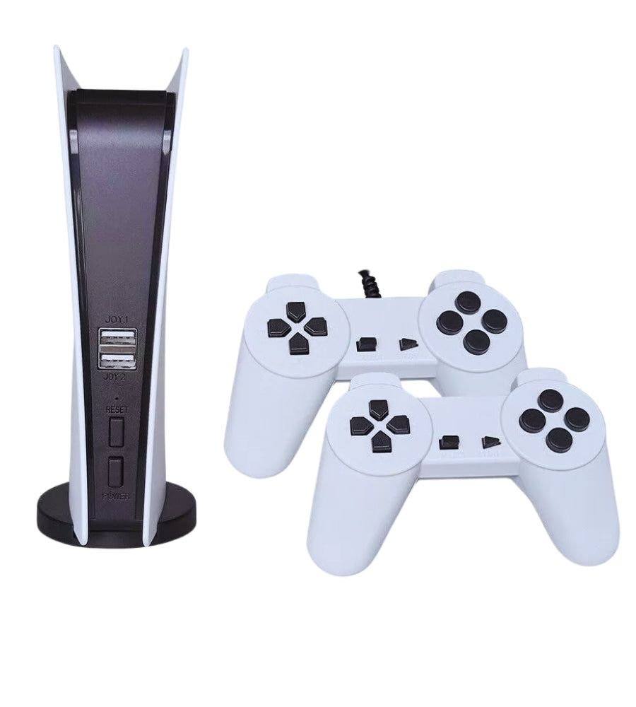 Console Game Station 5 con 200 Giochi Videogioco Retro' 2 Controller Cablati