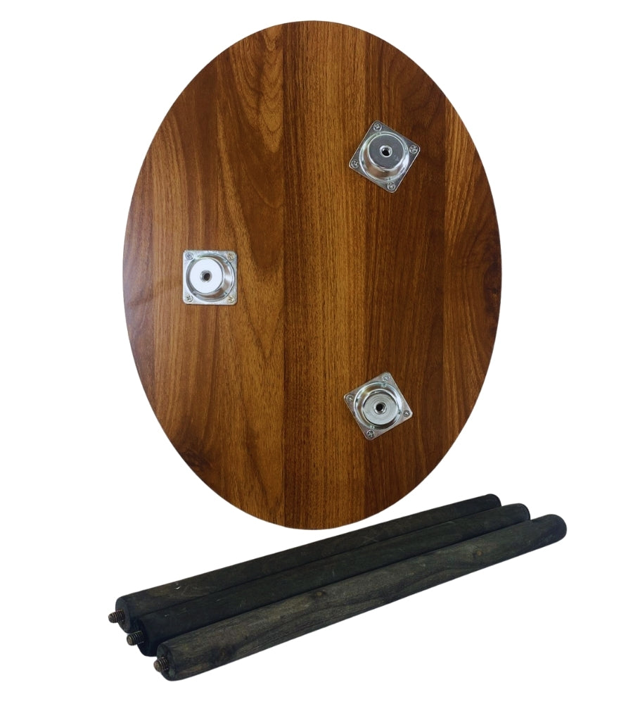 Tavolino Salotto Basso Tavolo Ovale da Soggiorno Camera Ufficio 46x34 H39 cm