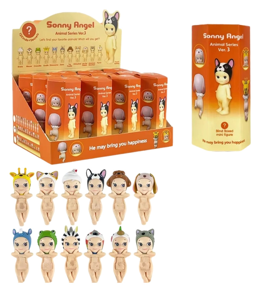 Sonny Angel Harvest Hippers Series Animal 3 Figure Smartphone Pc 1 pz