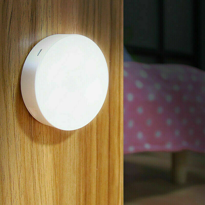 Lampada LED Sensore Movimento Segna Passo Ricaricabile USB 6W Luce Bianca 2 Pz