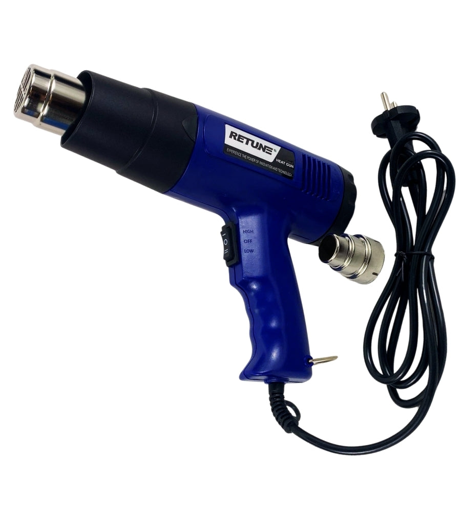 Pistola Termica Termosoffiatore Aria Calda 1800W Doppia Potenza 350-600 C°