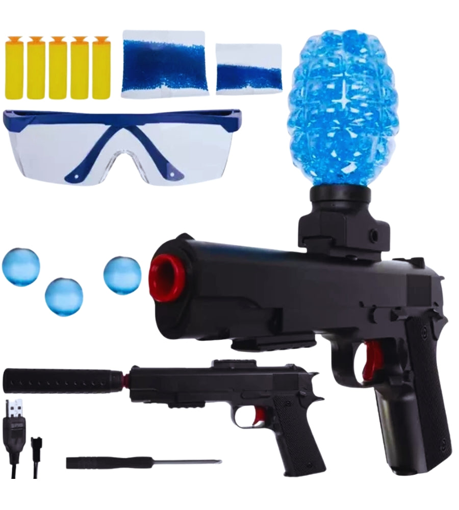 Gun Blaster Giocattolo Elettrico 6000 Proiettili Gel USB Ricaricabile Accessori