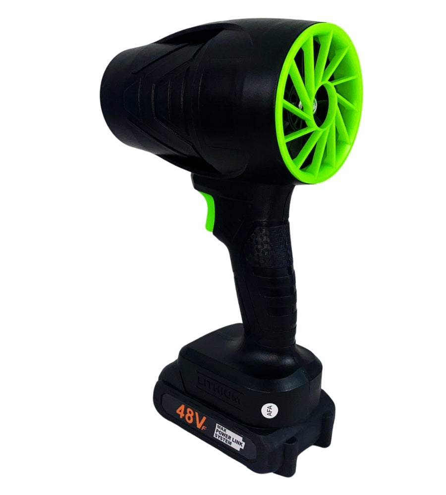 Soffiatore a Batteria con 2 Batterie Foglie Asciugatrice Turbo Ventola Per Auto