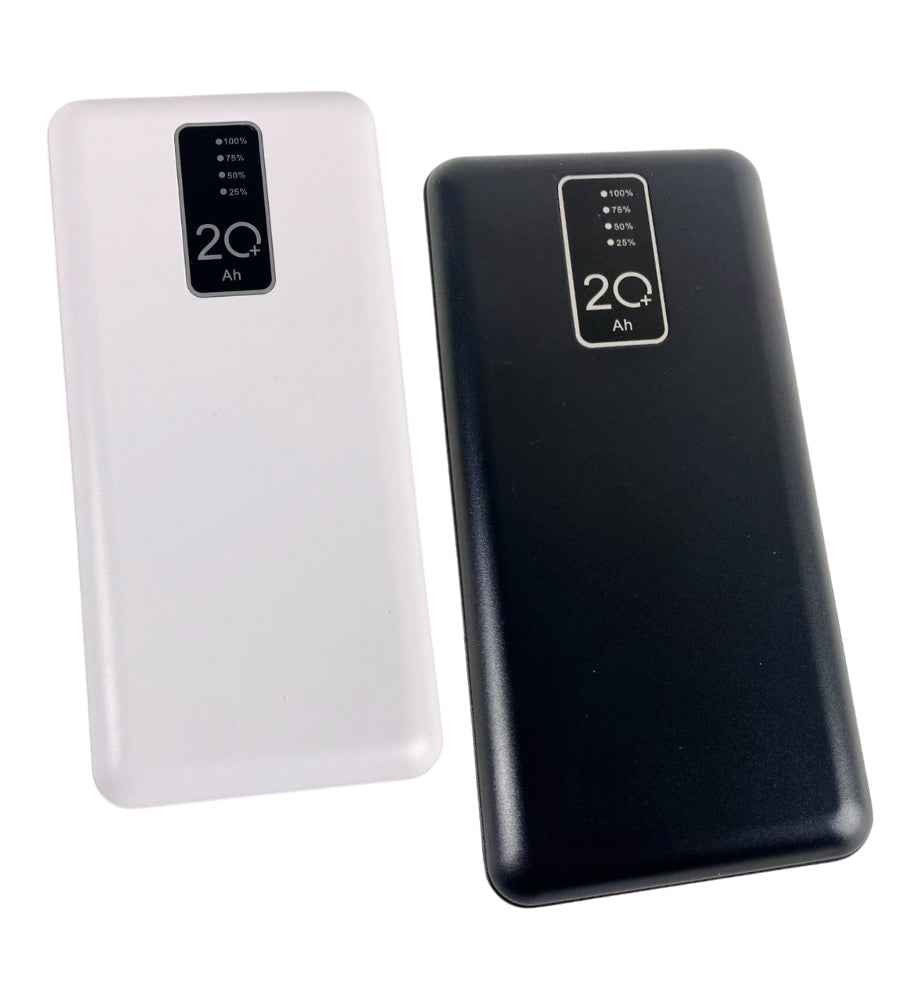 Power Bank 20000 mAh Caricabatterie Portatile Alta Velocità 4 Cavi USB Luce LED