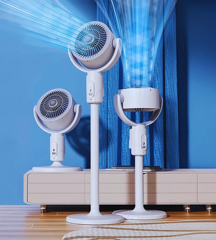 Ventilatore Piantana 3 in 1 Senza Fili Ricaricabile Regolabile con Telecomando