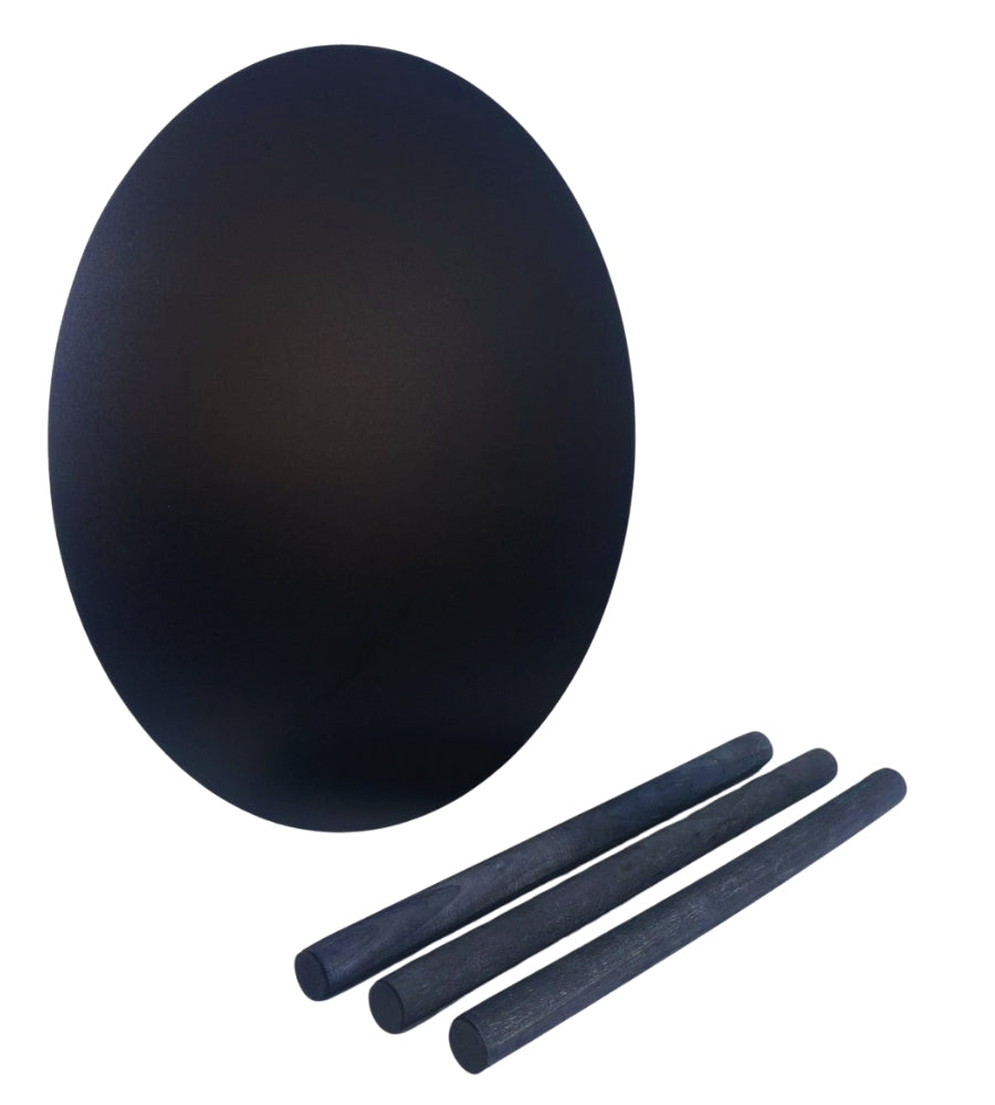 Tavolino Salotto Basso Tavolo Rotondo Soggiorno Camera Ufficio 38x38 H39 cm Nero