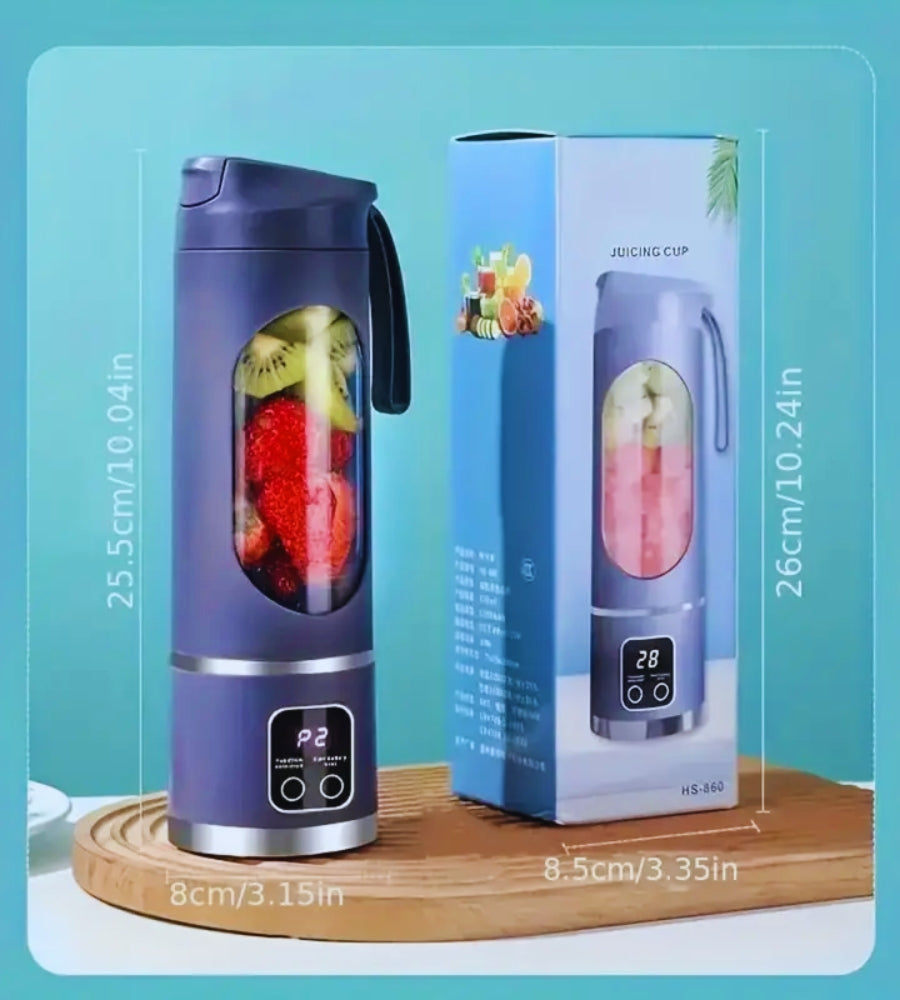 Mini Frullatore Portatile USB 25 W Smoothie Estrattore Frutta a Batteria 450 ML