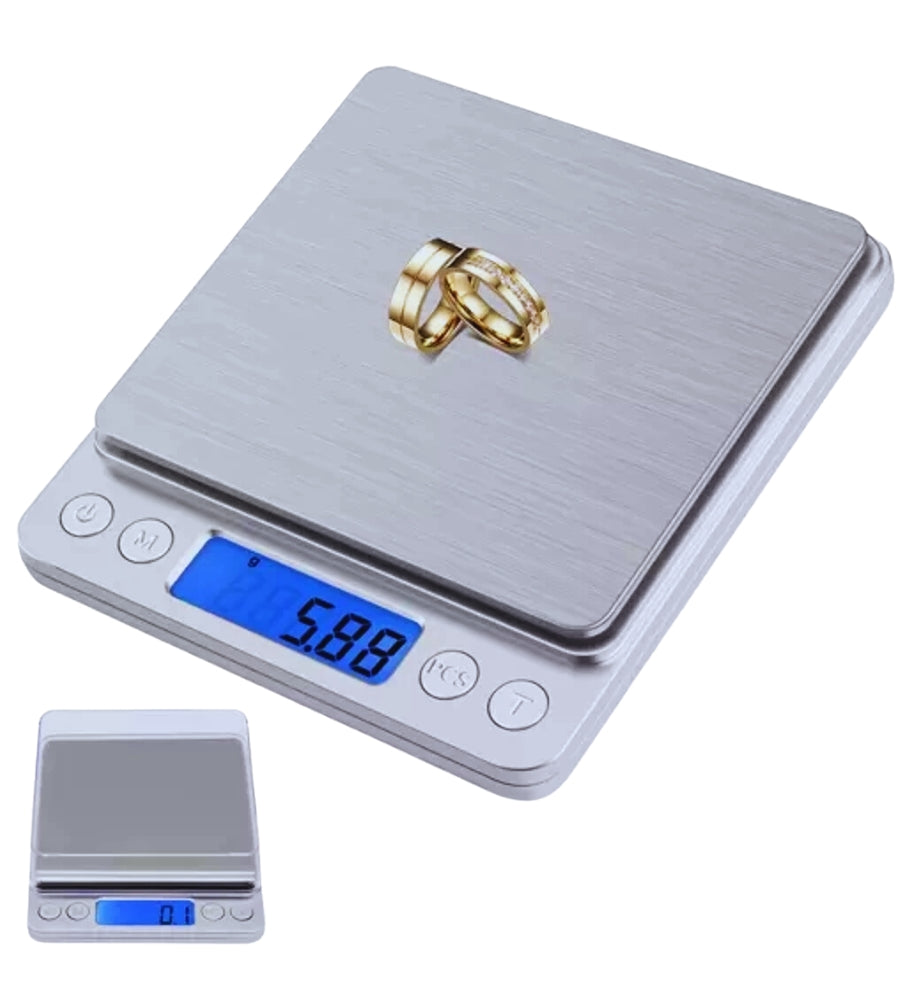 Bilancia Digitale di Precisione Bilancino Acciaio 0,1/ 3 kg Lcd Funzione Tara