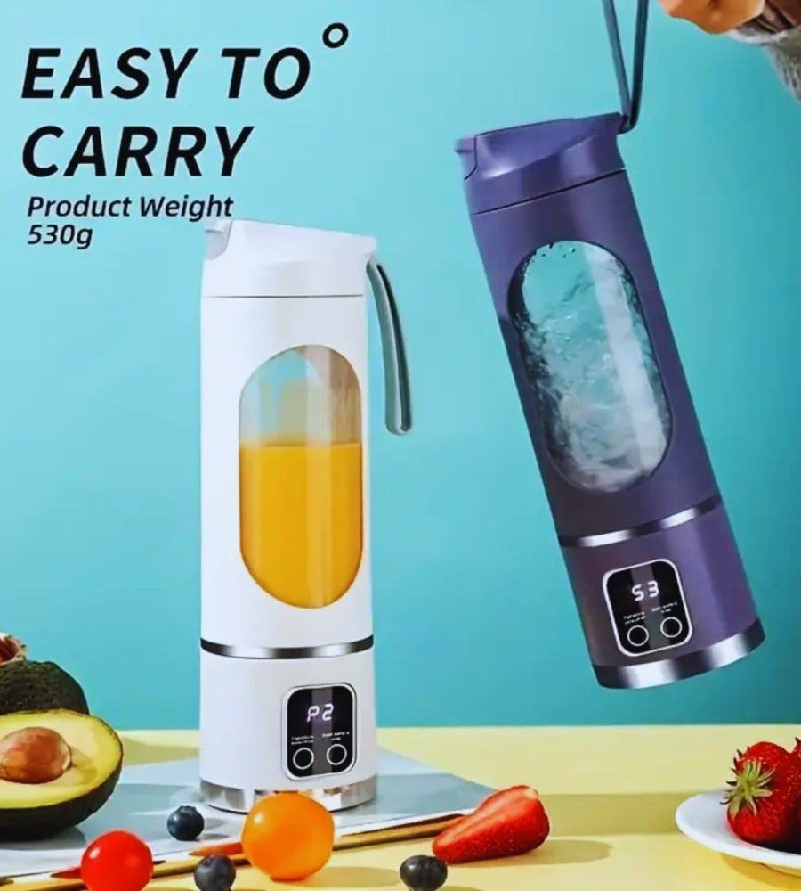 Mini Frullatore Portatile USB 25 W Smoothie Estrattore Frutta a Batteria 450 ML