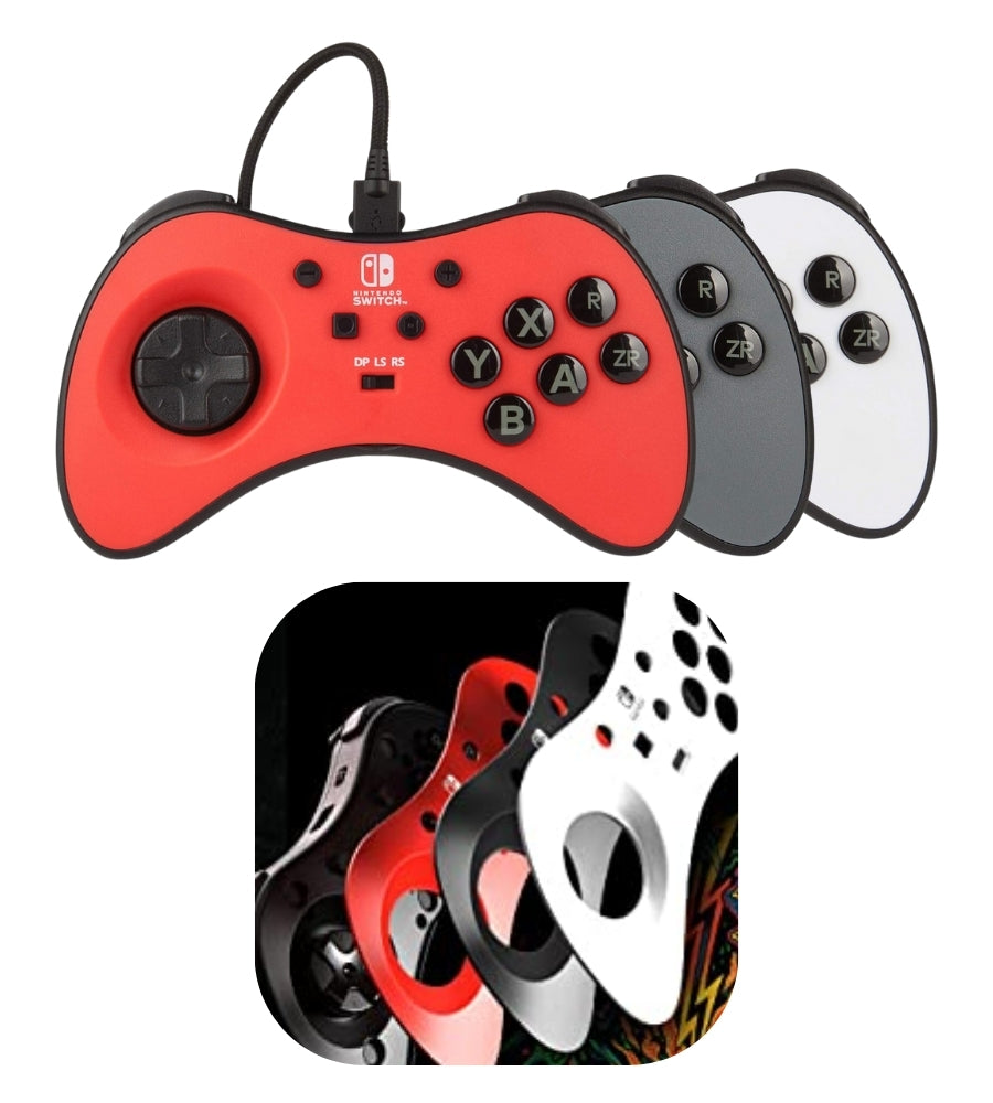 Controller Joypad Cablato Fusion FightPad per Nintendo Switch 6 Tasti