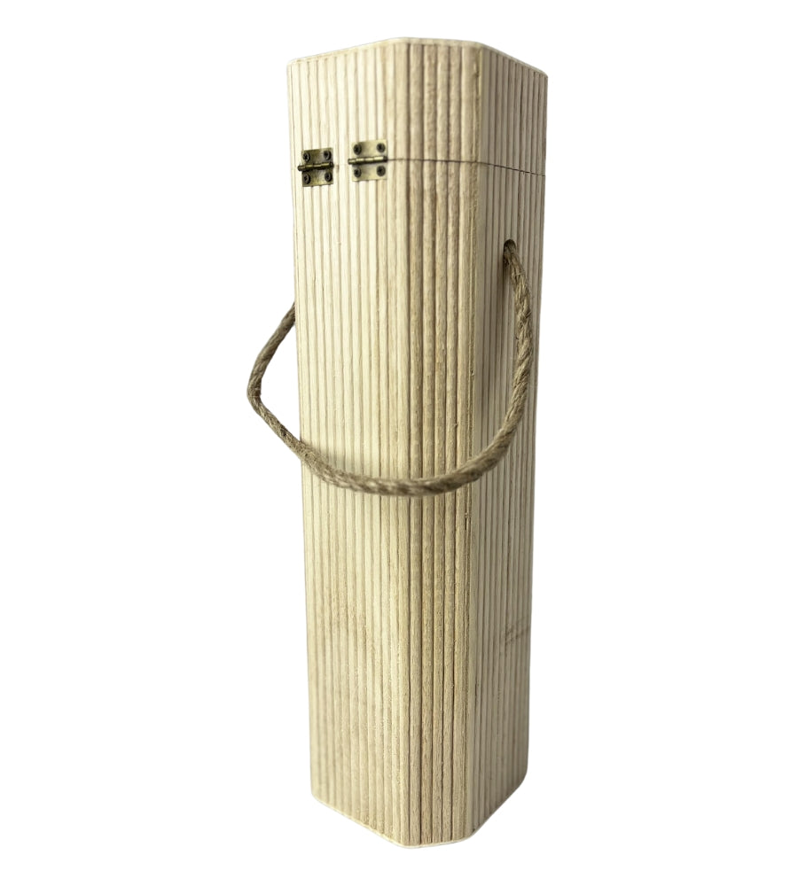 Cassetta Portabottiglie in Legno Verticale Scatola Bottiglie Vino Decoupage