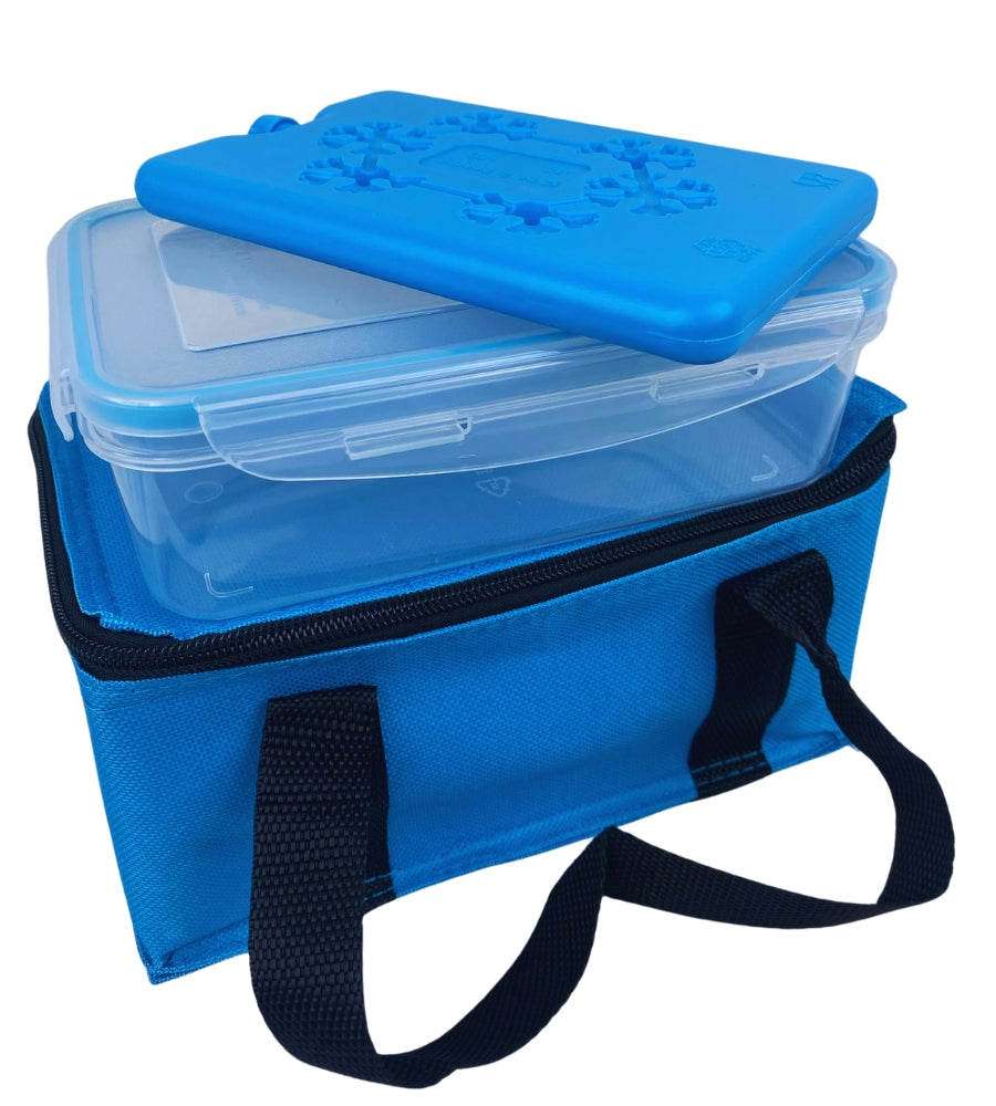 Borsa Termica con Contenitore Ermetico 1Lt e Freezerino Borsa Frigo Porta Pranzo
