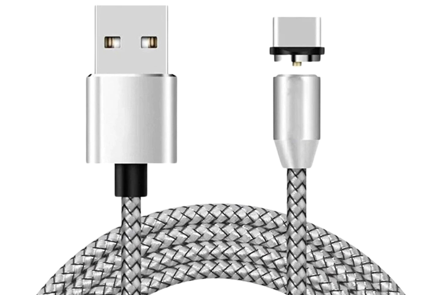 Cavo di Ricarica Smartphone Magnetico 3 in 1 Type C iPhone Micro USB Cavetto