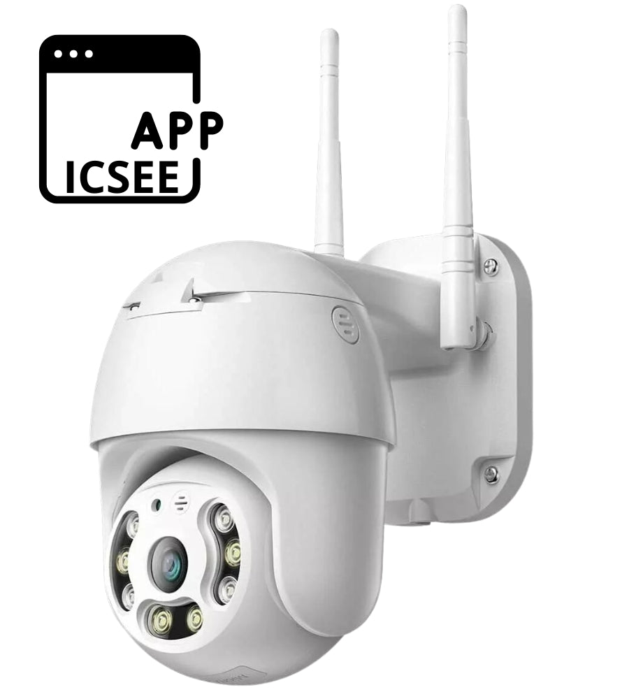 Telecamera IP Cam PTZ WiFi Esterna Motorizzata Sorveglianza Smart App ICSEE