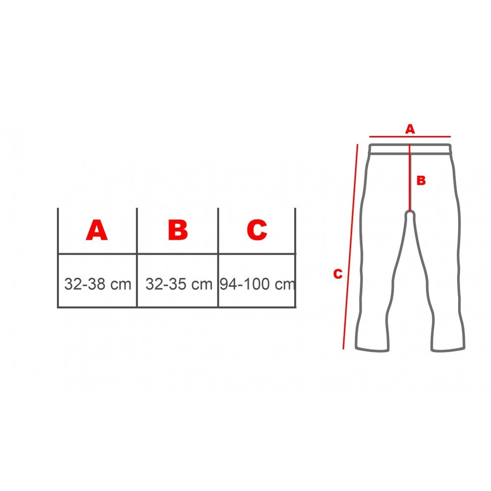 Pack 2 Leggings con Patta Bottone A Clip Uomo Termico Interno Felpato Nero